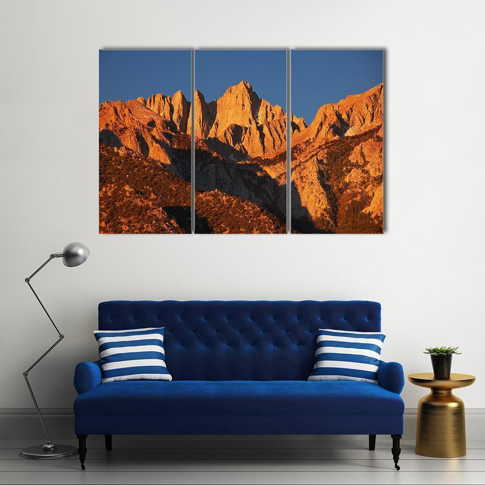 Mount Whitney Canvas Wall Art-3 Horizontal-Gallery Wrap-25" x 16"-Tiaracle