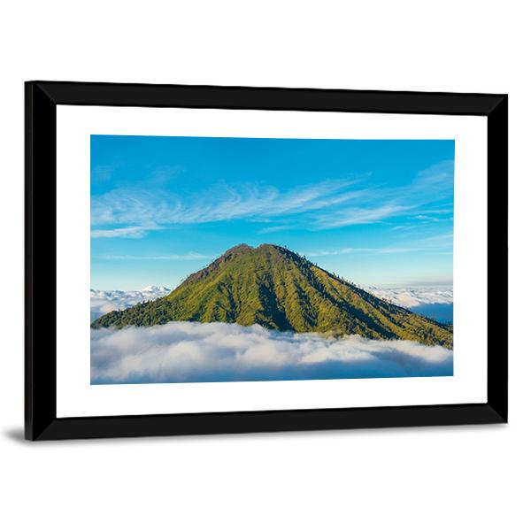 Mountain Above Clouds Canvas Wall Art-3 Horizontal-Gallery Wrap-25" x 16"-Tiaracle