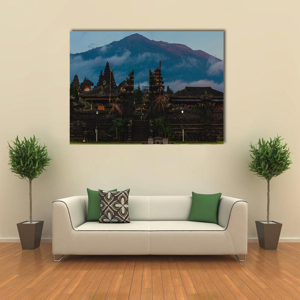 Besakih Temple Indonesia Canvas Wall Art-1 Piece-Gallery Wrap-48" x 32"-Tiaracle