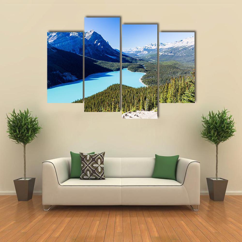 Icefields Parkway Canvas Wall Art-4 Pop-Gallery Wrap-50" x 32"-Tiaracle