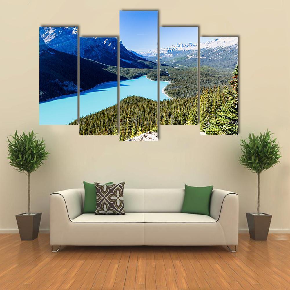 Icefields Parkway Canvas Wall Art-5 Pop-Gallery Wrap-47" x 32"-Tiaracle