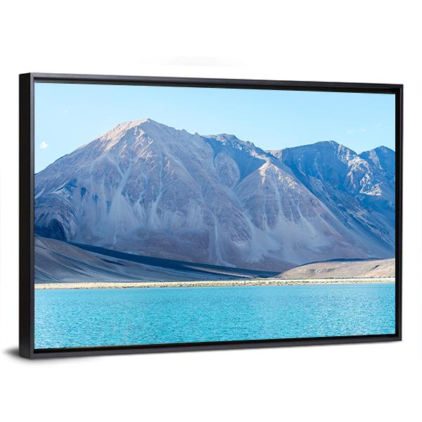 Mountain At Lake Pangong Canvas Wall Art-3 Horizontal-Gallery Wrap-25" x 16"-Tiaracle