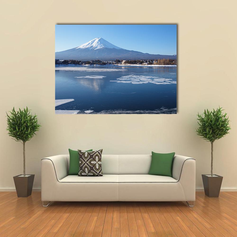 Mountain Fuji Canvas Wall Art-5 Horizontal-Gallery Wrap-22" x 12"-Tiaracle