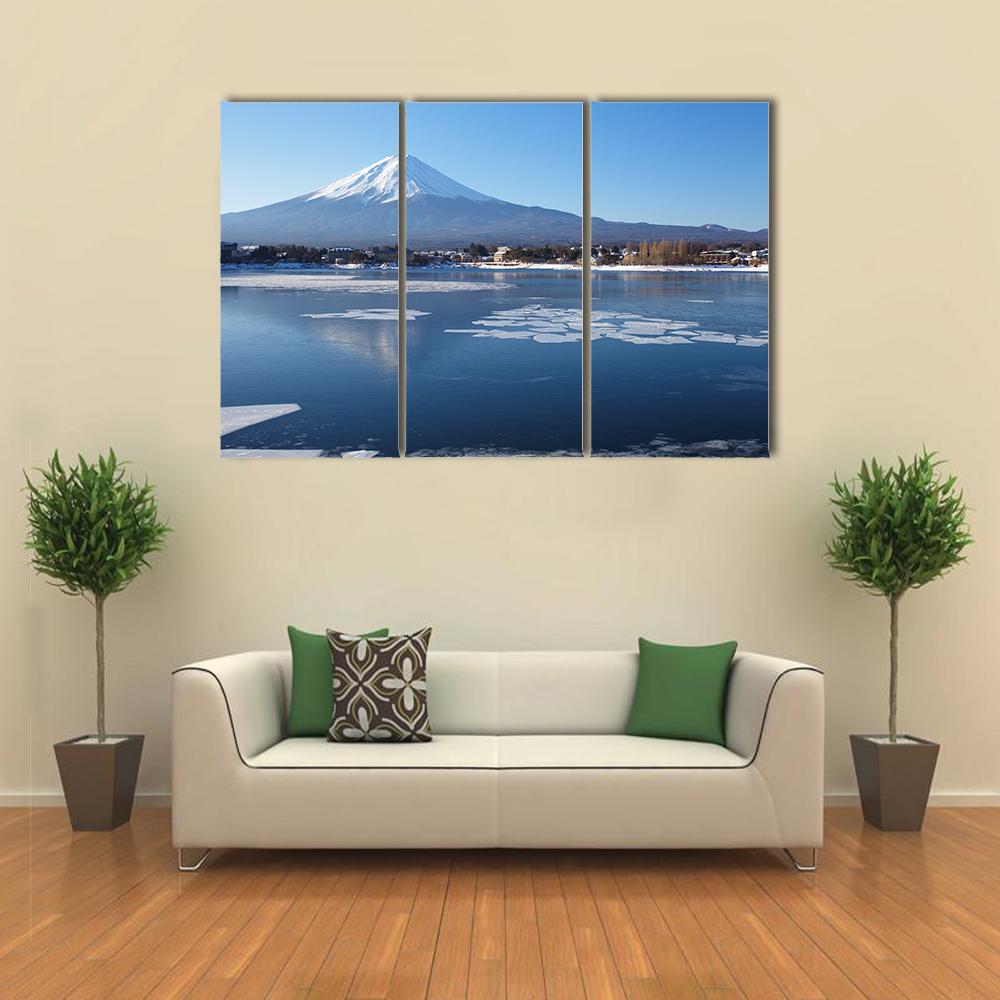 Mountain Fuji Canvas Wall Art-3 Horizontal-Gallery Wrap-25" x 16"-Tiaracle