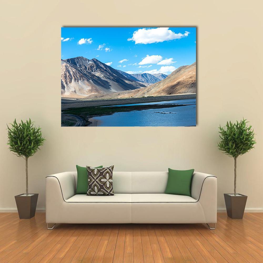 Mountain In Ladakh India Canvas Wall Art-5 Horizontal-Gallery Wrap-22" x 12"-Tiaracle