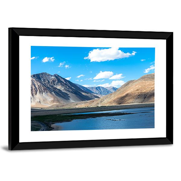 Mountain In Ladakh India Canvas Wall Art-5 Horizontal-Gallery Wrap-22" x 12"-Tiaracle