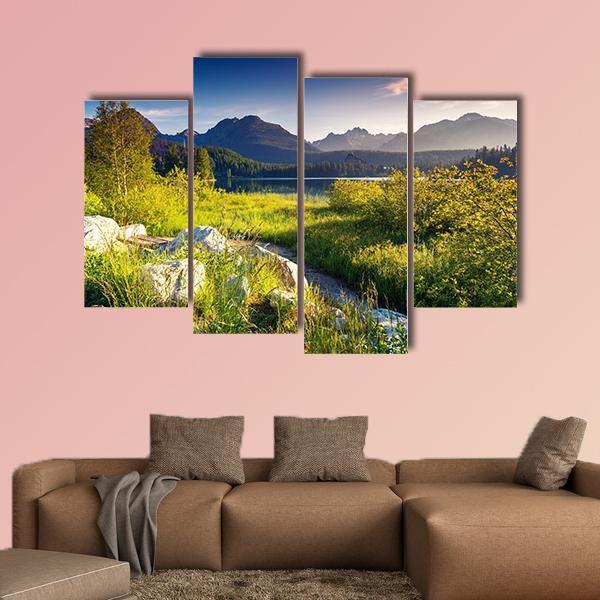 National Park High Tatra Canvas Wall Art-4 Pop-Gallery Wrap-50" x 32"-Tiaracle