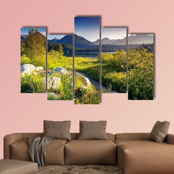 National Park High Tatra Canvas Wall Art-4 Pop-Gallery Wrap-50" x 32"-Tiaracle