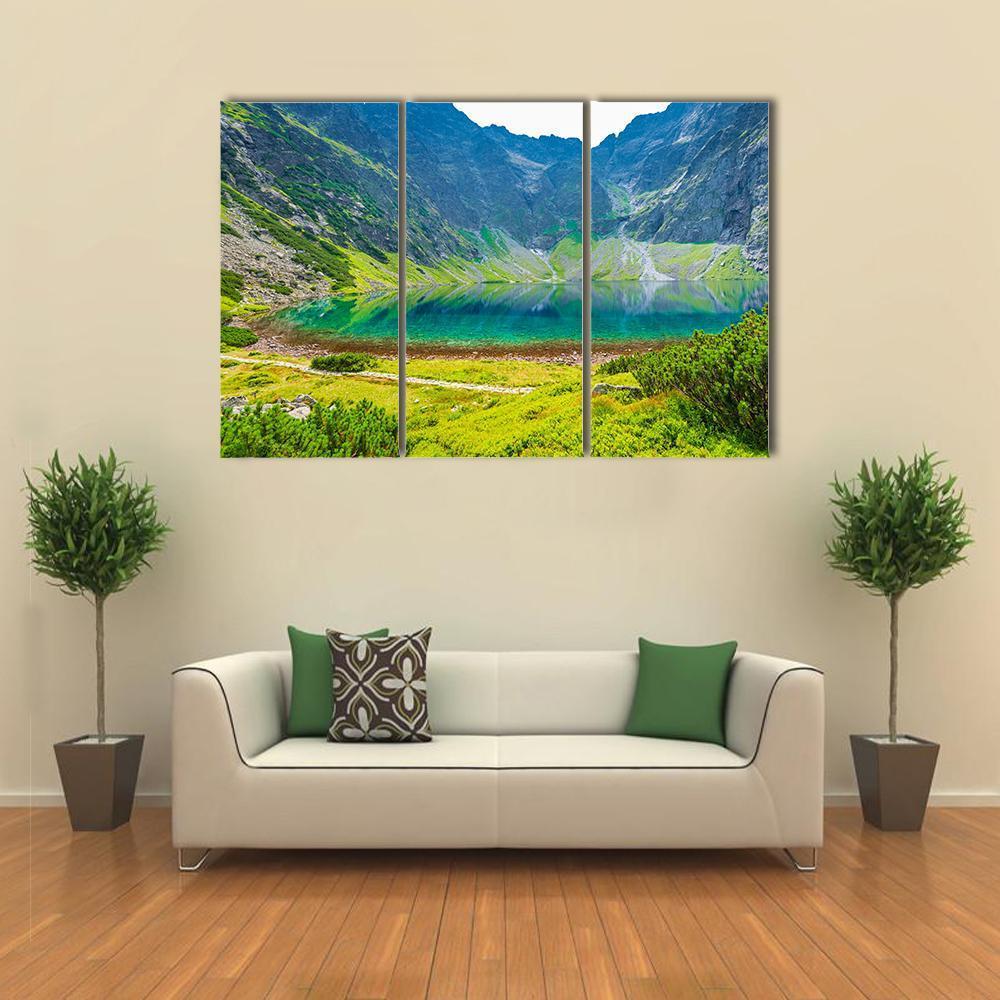 Czarny Staw Lake Canvas Wall Art-3 Horizontal-Gallery Wrap-37" x 24"-Tiaracle