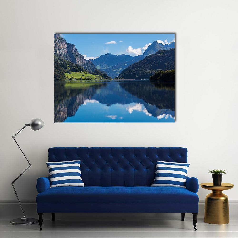 Klontalersee Lake Canvas Wall Art-1 Piece-Gallery Wrap-48" x 32"-Tiaracle