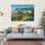 Mountain & Lake Spain Canvas Wall Art-1 Piece-Gallery Wrap-36" x 24"-Tiaracle