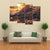 Mountain Landscape At Sunset Canvas Wall Art-4 Pop-Gallery Wrap-50" x 32"-Tiaracle