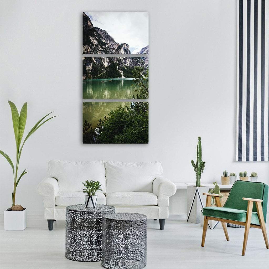 Mountain Leisure Vertical Canvas Wall Art-3 Vertical-Gallery Wrap-12" x 25"-Tiaracle