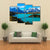 Lake Under Mountains Iceland Canvas Wall Art-4 Pop-Gallery Wrap-50" x 32"-Tiaracle