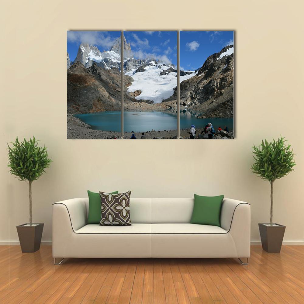 Mountain Of The Andes Canvas Wall Art-3 Horizontal-Gallery Wrap-37" x 24"-Tiaracle