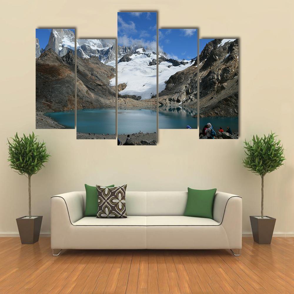 Mountain Of The Andes Canvas Wall Art-5 Pop-Gallery Wrap-47" x 32"-Tiaracle