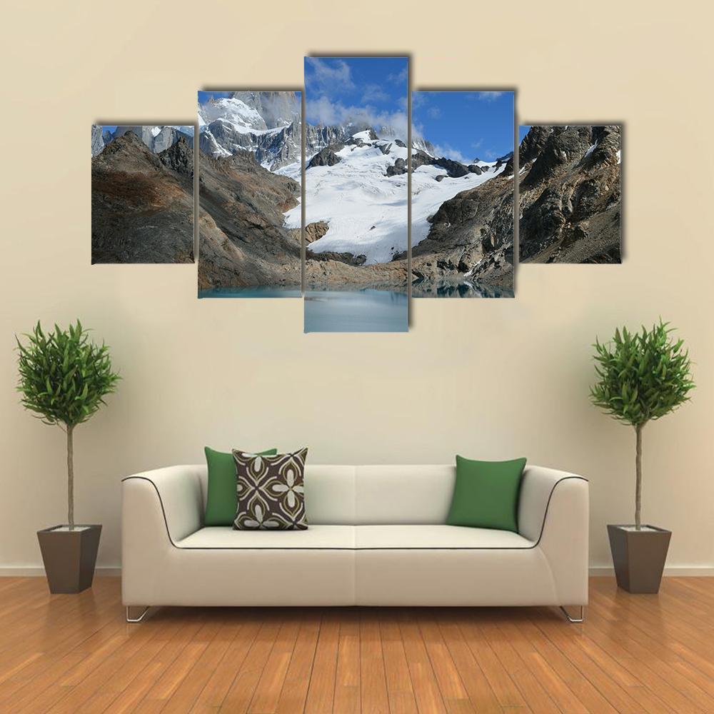Mountain Of The Andes Canvas Wall Art-5 Star-Gallery Wrap-62" x 32"-Tiaracle