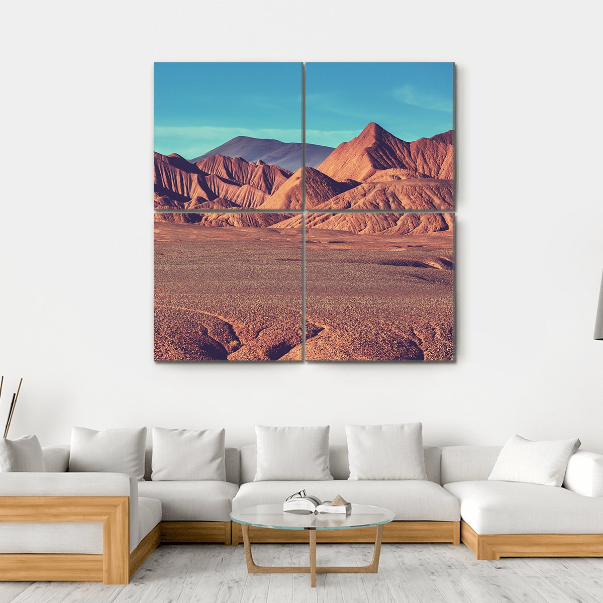 Mountain Plateau La Puna Canvas Wall Art-4 Square-Gallery Wrap-17" x 17"-Tiaracle