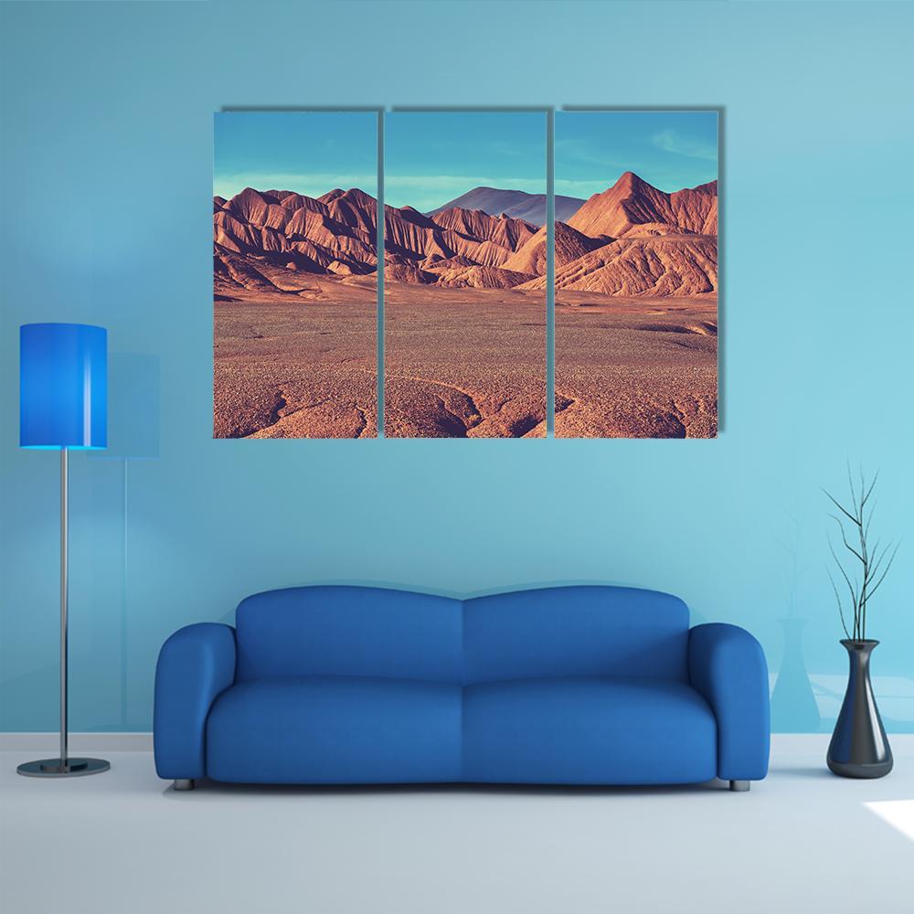 Mountain Plateau La Puna Canvas Wall Art-3 Horizontal-Gallery Wrap-37" x 24"-Tiaracle