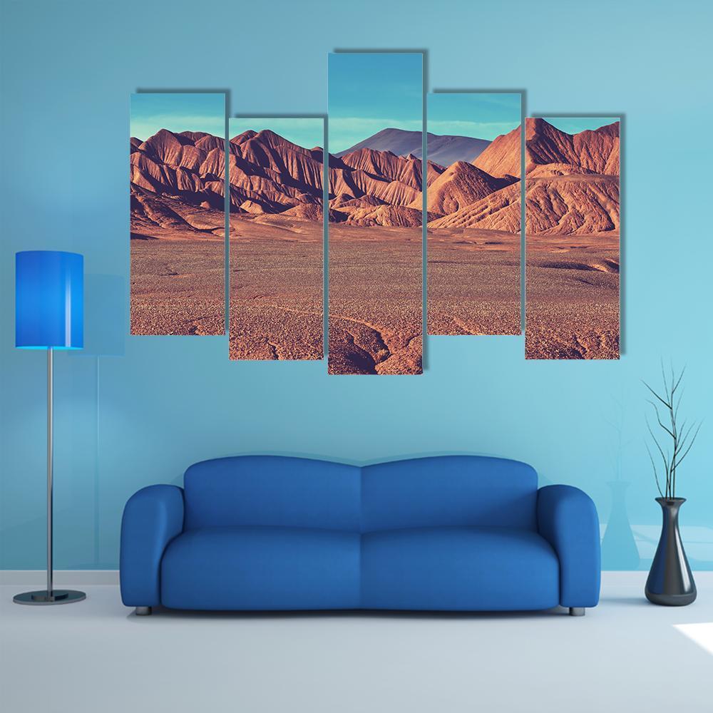 Mountain Plateau La Puna Canvas Wall Art-5 Pop-Gallery Wrap-47" x 32"-Tiaracle