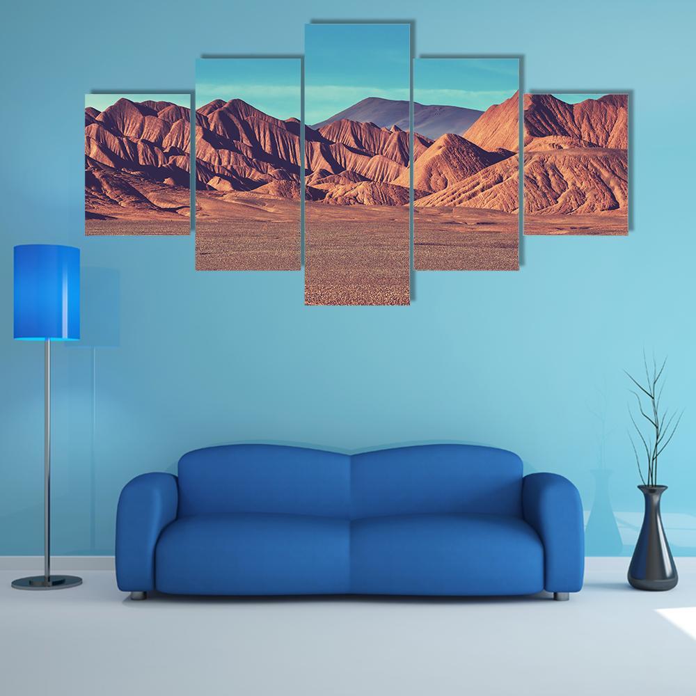 Mountain Plateau La Puna Canvas Wall Art-5 Star-Gallery Wrap-62" x 32"-Tiaracle