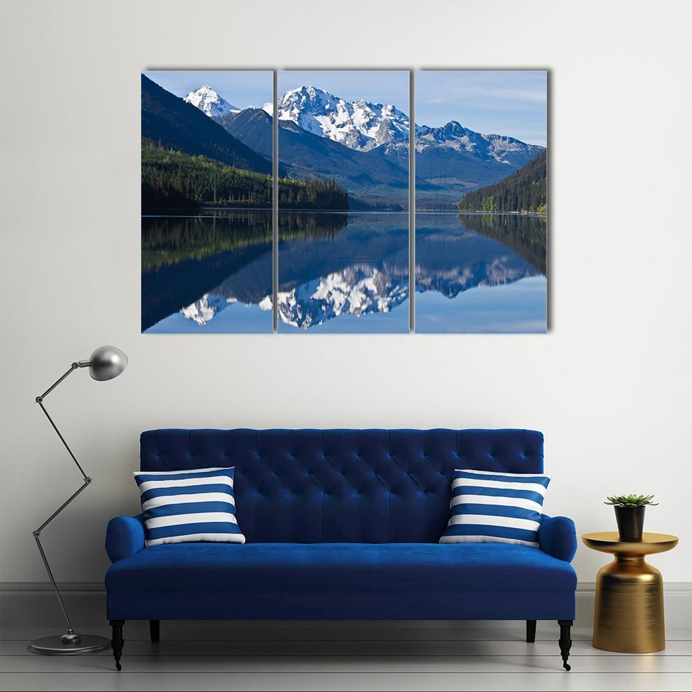 Mountain In British Columbia Canvas Wall Art-3 Horizontal-Gallery Wrap-37" x 24"-Tiaracle