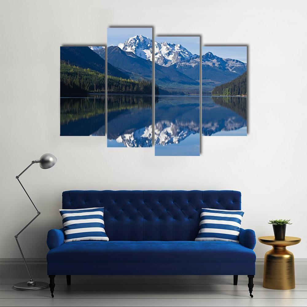 Mountain In British Columbia Canvas Wall Art-4 Pop-Gallery Wrap-50" x 32"-Tiaracle