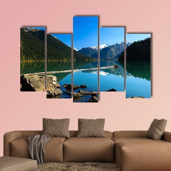 Cheakamus Lake Canvas Wall Art-5 Pop-Gallery Wrap-47" x 32"-Tiaracle