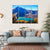 Mount Rinjani With Lake Canvas Wall Art-4 Horizontal-Gallery Wrap-34" x 24"-Tiaracle
