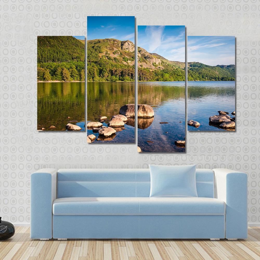 Scenic Lake District Cumbria Canvas Wall Art-4 Pop-Gallery Wrap-50" x 32"-Tiaracle