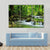 Mountain Stream In Tropical Forest Canvas Wall Art-3 Horizontal-Gallery Wrap-37" x 24"-Tiaracle