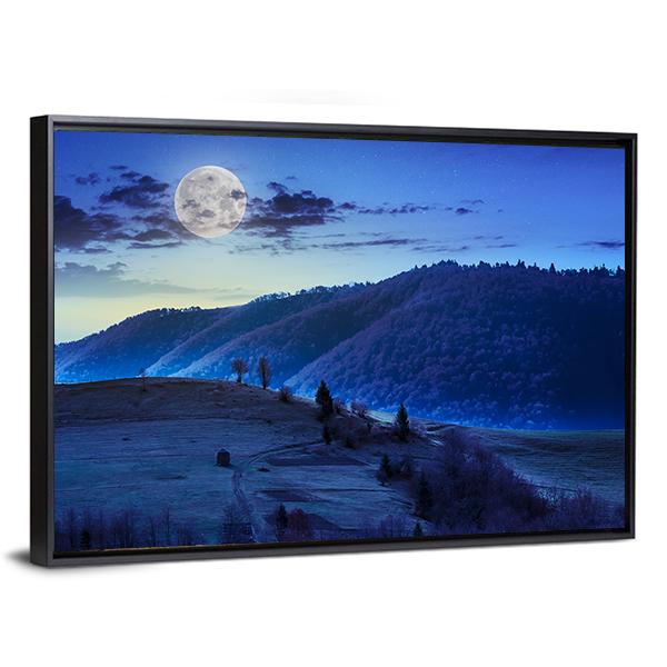 Mountain Summer Landscape Canvas Wall Art-3 Horizontal-Gallery Wrap-25" x 16"-Tiaracle