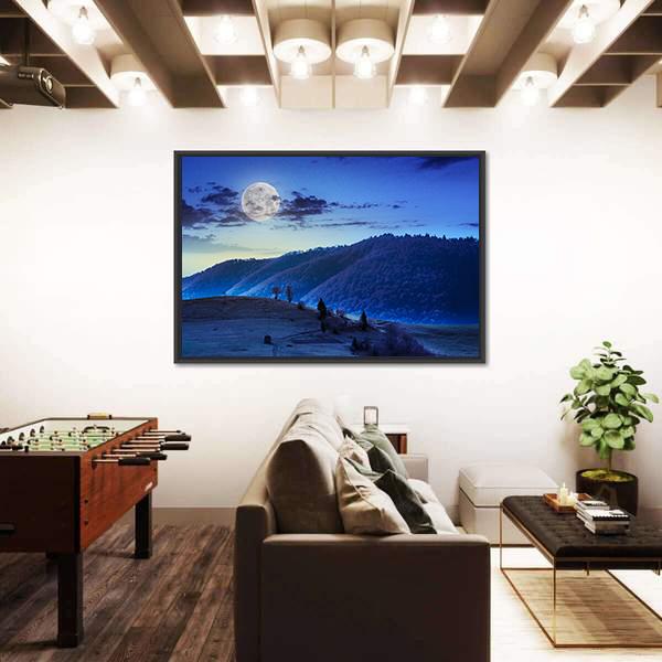 Mountain Summer Landscape Canvas Wall Art-3 Horizontal-Gallery Wrap-25" x 16"-Tiaracle