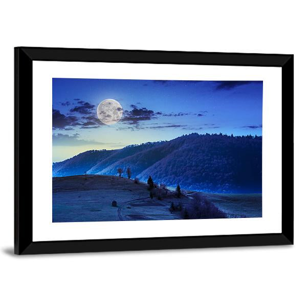Mountain Summer Landscape Canvas Wall Art-3 Horizontal-Gallery Wrap-25" x 16"-Tiaracle