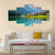 Mountain Village & Lake Auronzo Canvas Wall Art-4 Pop-Gallery Wrap-50" x 32"-Tiaracle