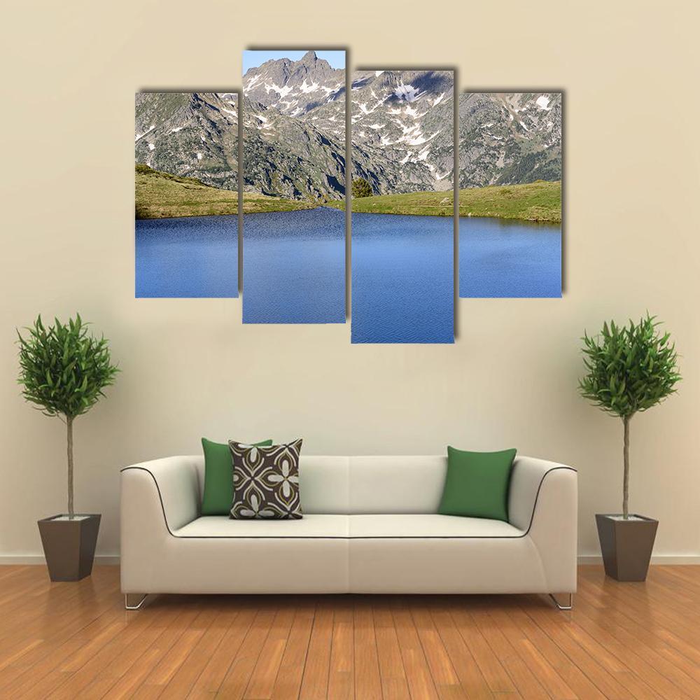 Lake Of Querol Canvas Wall Art-4 Pop-Gallery Wrap-50" x 32"-Tiaracle