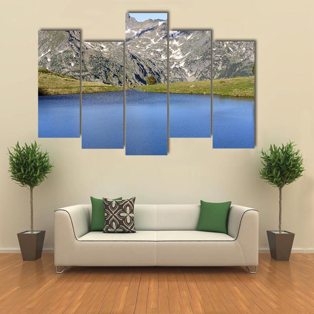 Lake Of Querol Canvas Wall Art-5 Pop-Gallery Wrap-47" x 32"-Tiaracle