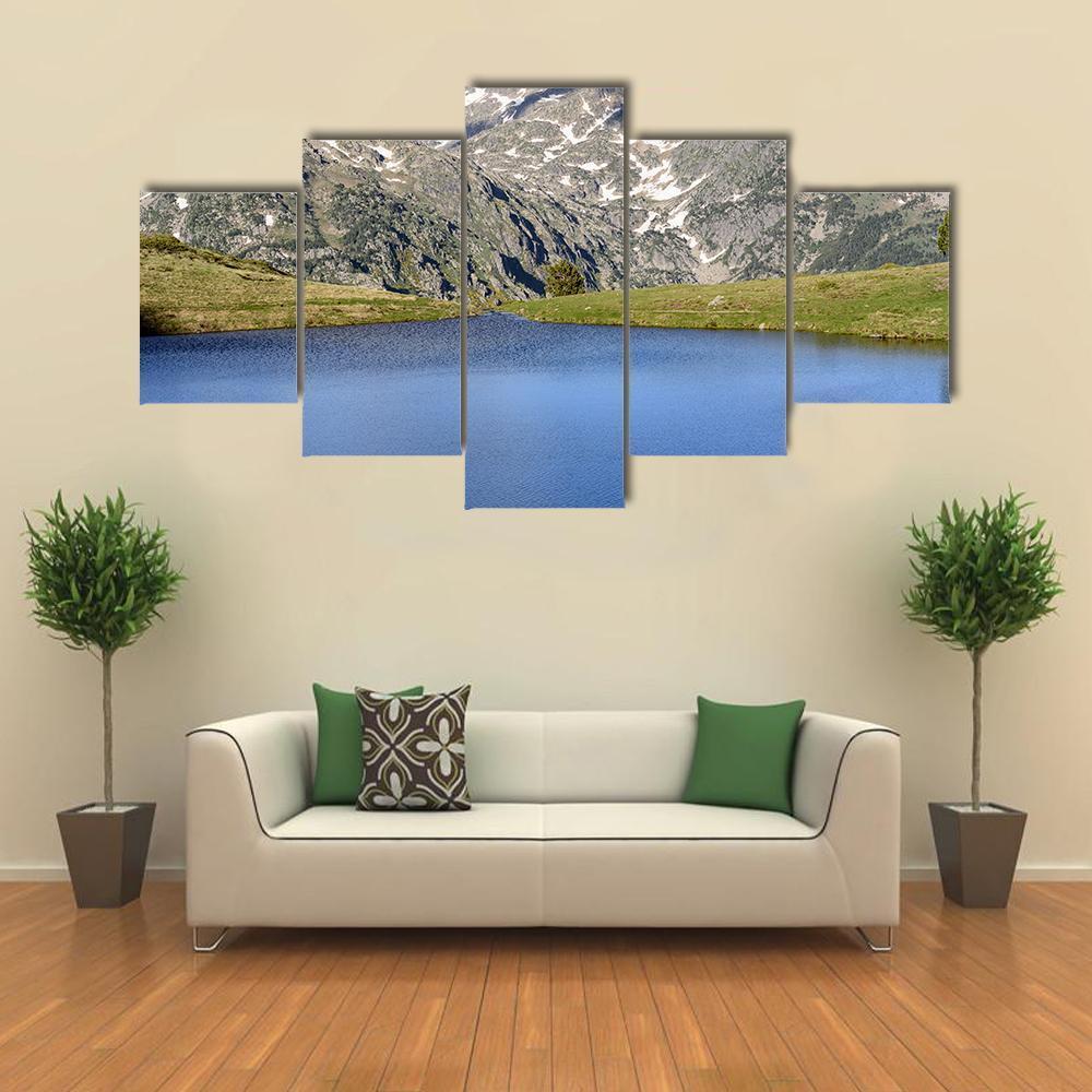 Lake Of Querol Canvas Wall Art-5 Star-Gallery Wrap-62" x 32"-Tiaracle