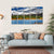 Mountain With Lake Tekapo Canvas Wall Art-5 Horizontal-Gallery Wrap-22" x 12"-Tiaracle