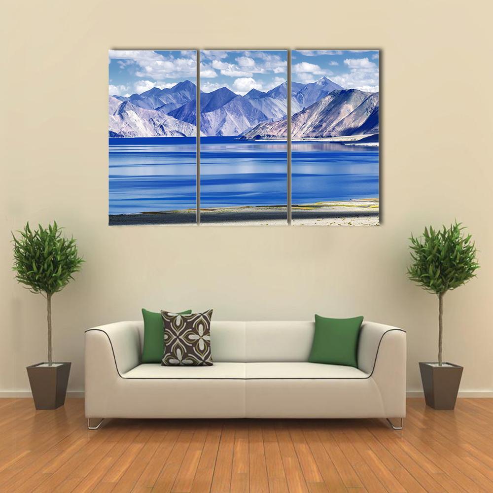 Lake In Ladakh Canvas Wall Art-3 Horizontal-Gallery Wrap-37" x 24"-Tiaracle