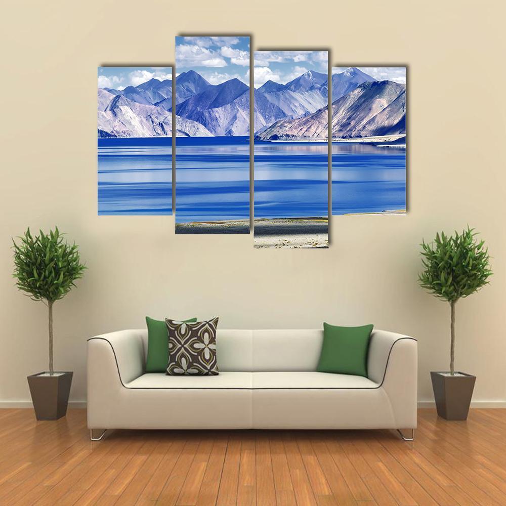 Lake In Ladakh Canvas Wall Art-4 Pop-Gallery Wrap-50" x 32"-Tiaracle