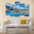 Mountains & Pangong Lake Canvas Wall Art-5 Pop-Gallery Wrap-47" x 32"-Tiaracle