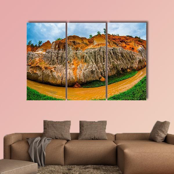 Fairy Stream Vietnam Canvas Wall Art-3 Horizontal-Gallery Wrap-37" x 24"-Tiaracle