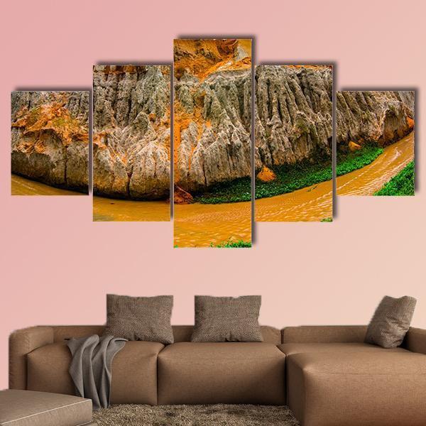 Fairy Stream Vietnam Canvas Wall Art-5 Star-Gallery Wrap-62" x 32"-Tiaracle