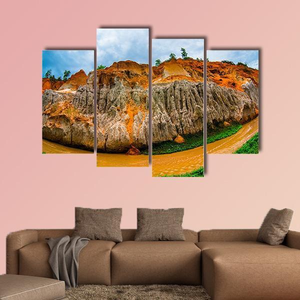 Fairy Stream Vietnam Canvas Wall Art-4 Pop-Gallery Wrap-50" x 32"-Tiaracle