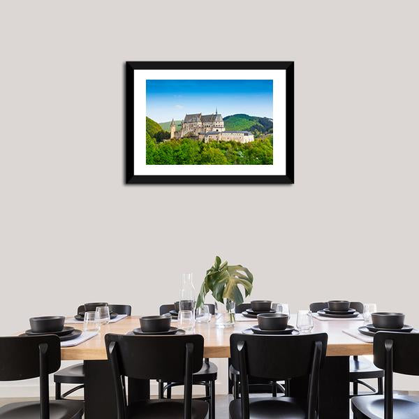 Mountains & Forests Vianden Canvas Wall Art-5 Horizontal-Gallery Wrap-22" x 12"-Tiaracle