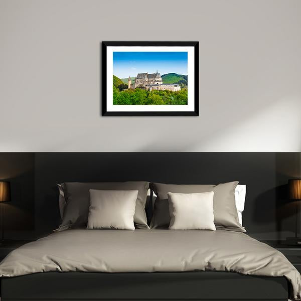 Mountains &amp; Forests Vianden Canvas Wall Art-5 Horizontal-Gallery Wrap-22" x 12"-Tiaracle
