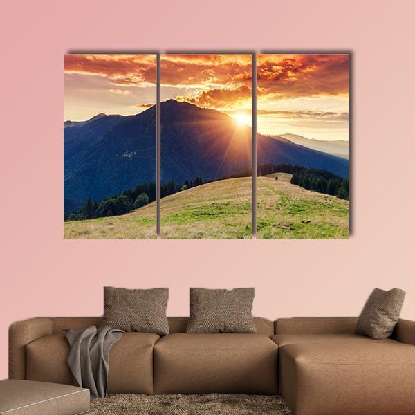 Dramatic Scenery Ukraine Canvas Wall Art-3 Horizontal-Gallery Wrap-37" x 24"-Tiaracle
