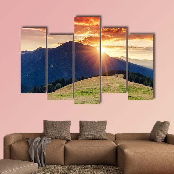 Dramatic Scenery Ukraine Canvas Wall Art-5 Pop-Gallery Wrap-47" x 32"-Tiaracle