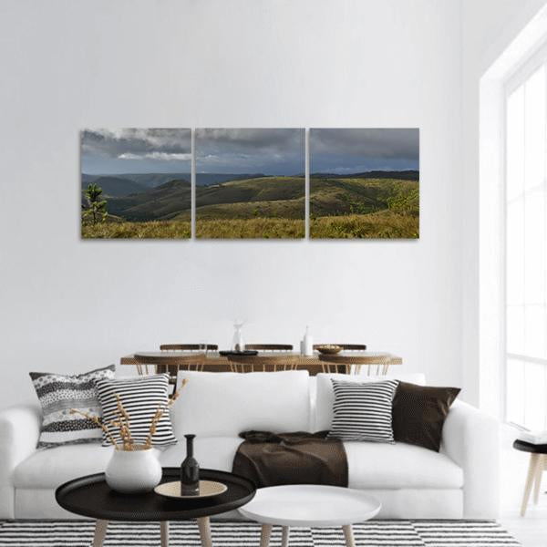 Mountains In Belize Central America Panoramic Canvas Wall Art-3 Piece-25" x 08"-Tiaracle